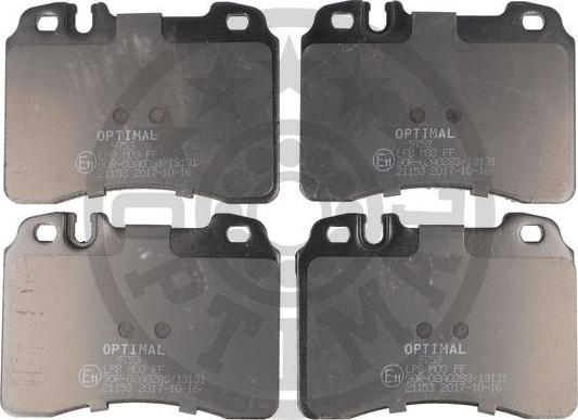 Optimal 9753 - Kit de plaquettes de frein, frein à disque cwaw.fr