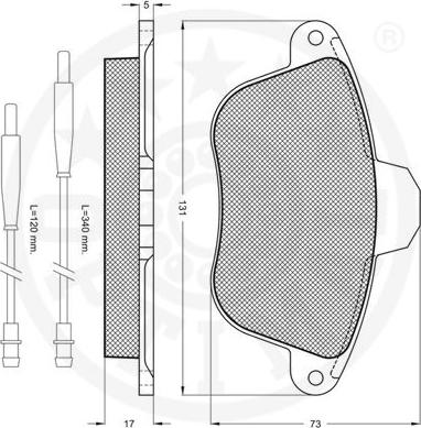 Optimal 9783 - Kit de plaquettes de frein, frein à disque cwaw.fr