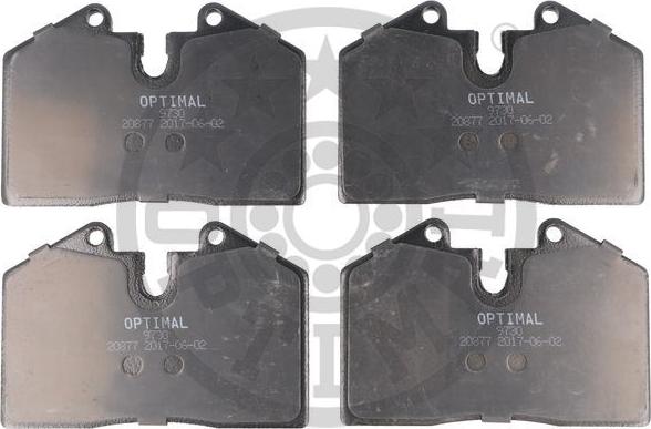 Optimal 9730 - Kit de plaquettes de frein, frein à disque cwaw.fr