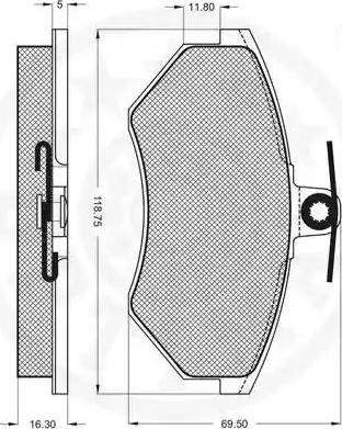 Optimal 9774 - Kit de plaquettes de frein, frein à disque cwaw.fr