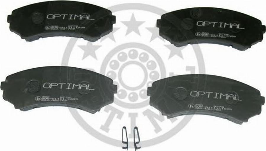 Optimal 9778 - Kit de plaquettes de frein, frein à disque cwaw.fr