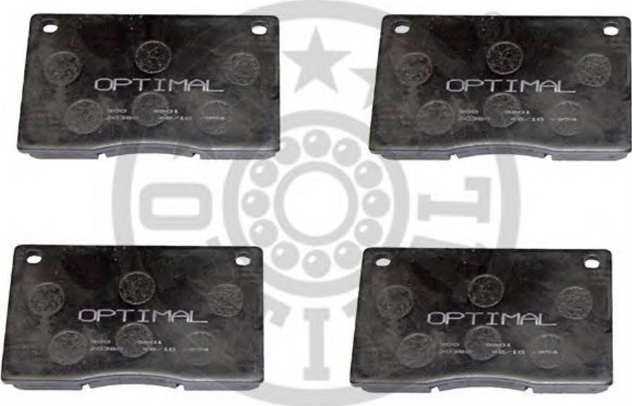 Optimal 5901 - Kit de plaquettes de frein, frein à disque cwaw.fr