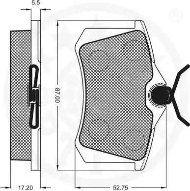 Optimal 10066 - Kit de plaquettes de frein, frein à disque cwaw.fr