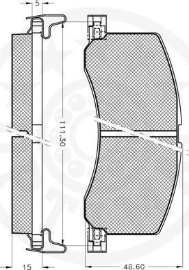 Optimal 10080 - Kit de plaquettes de frein, frein à disque cwaw.fr