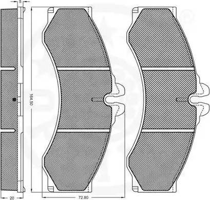 Optimal 10119 - Kit de plaquettes de frein, frein à disque cwaw.fr