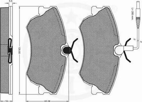 Optimal 10181 - Kit de plaquettes de frein, frein à disque cwaw.fr