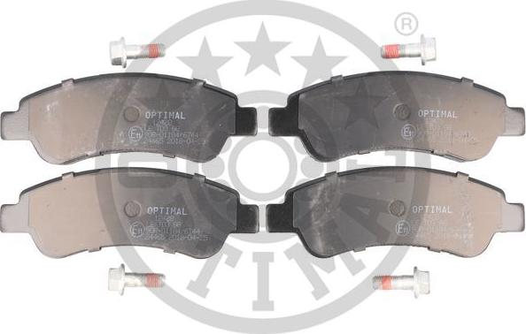 Optimal 12428 - Kit de plaquettes de frein, frein à disque cwaw.fr