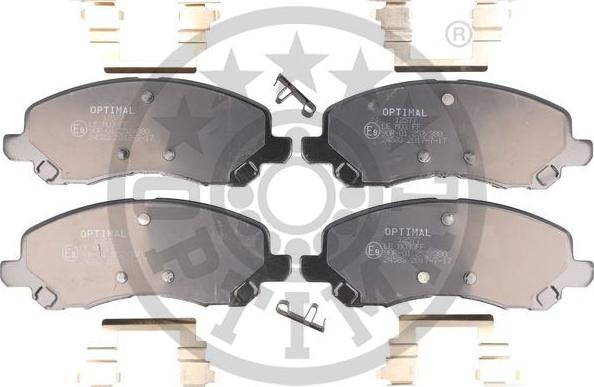 Optimal 12577 - Kit de plaquettes de frein, frein à disque cwaw.fr