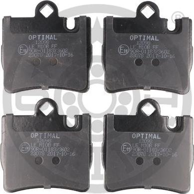 Optimal 12098 - Kit de plaquettes de frein, frein à disque cwaw.fr