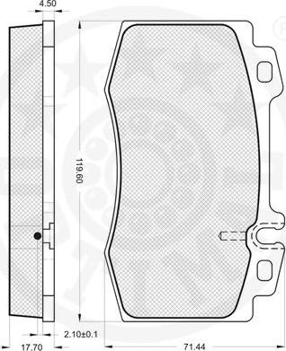 Optimal 12097 - Kit de plaquettes de frein, frein à disque cwaw.fr