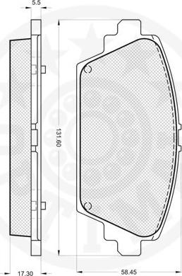 Optimal 12165 - Kit de plaquettes de frein, frein à disque cwaw.fr