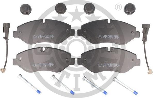 Optimal 12302 - Kit de plaquettes de frein, frein à disque cwaw.fr