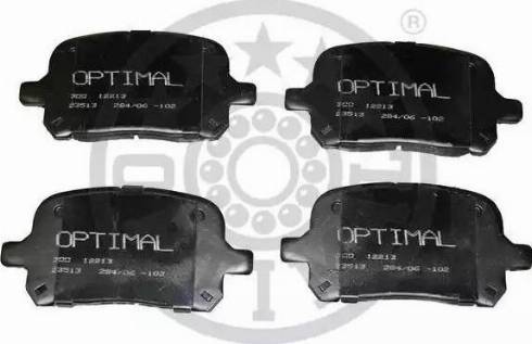 Optimal 12213 - Kit de plaquettes de frein, frein à disque cwaw.fr