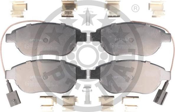 Optimal BP-12715 - Kit de plaquettes de frein, frein à disque cwaw.fr