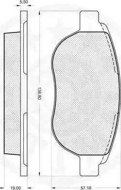 Optimal 84100 - Kit de plaquettes de frein, frein à disque cwaw.fr