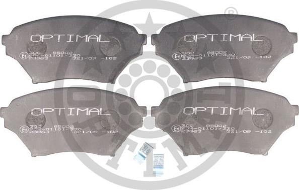 Optimal 85002 - Kit de plaquettes de frein, frein à disque cwaw.fr