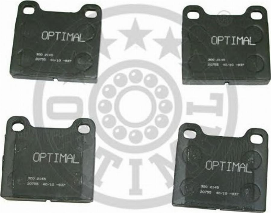 Optimal 2145 - Kit de plaquettes de frein, frein à disque cwaw.fr