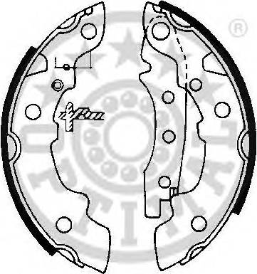 Optimal BB-0380 - Jeu de mâchoires de frein cwaw.fr