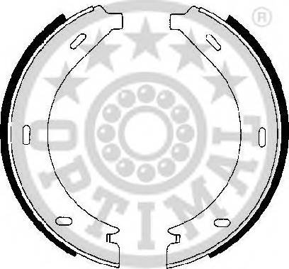 Optimal BB-7240 - Jeu de mâchoires de frein, frein de stationnement cwaw.fr