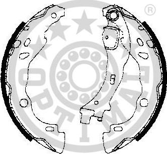 Optimal BB-7238 - Jeu de mâchoires de frein cwaw.fr