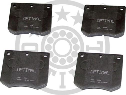 Optimal BP-09109 - Kit de plaquettes de frein, frein à disque cwaw.fr