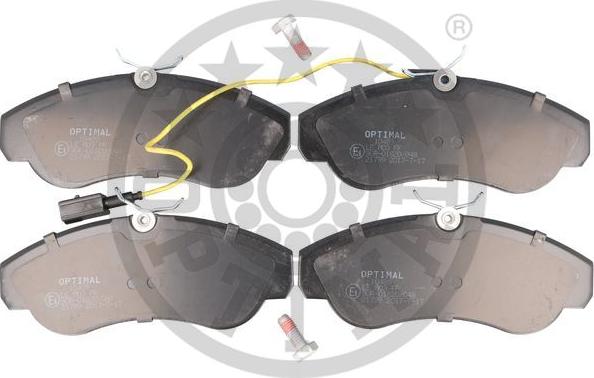 Optimal BP-10489 - Kit de plaquettes de frein, frein à disque cwaw.fr