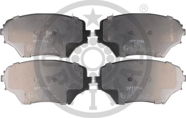 Optimal BP-10551 - Kit de plaquettes de frein, frein à disque cwaw.fr