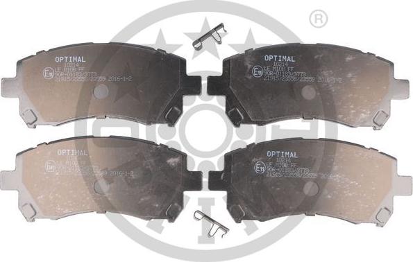 Optimal BP-10214 - Kit de plaquettes de frein, frein à disque cwaw.fr