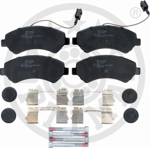 Optimal BP-12959 - Kit de plaquettes de frein, frein à disque cwaw.fr