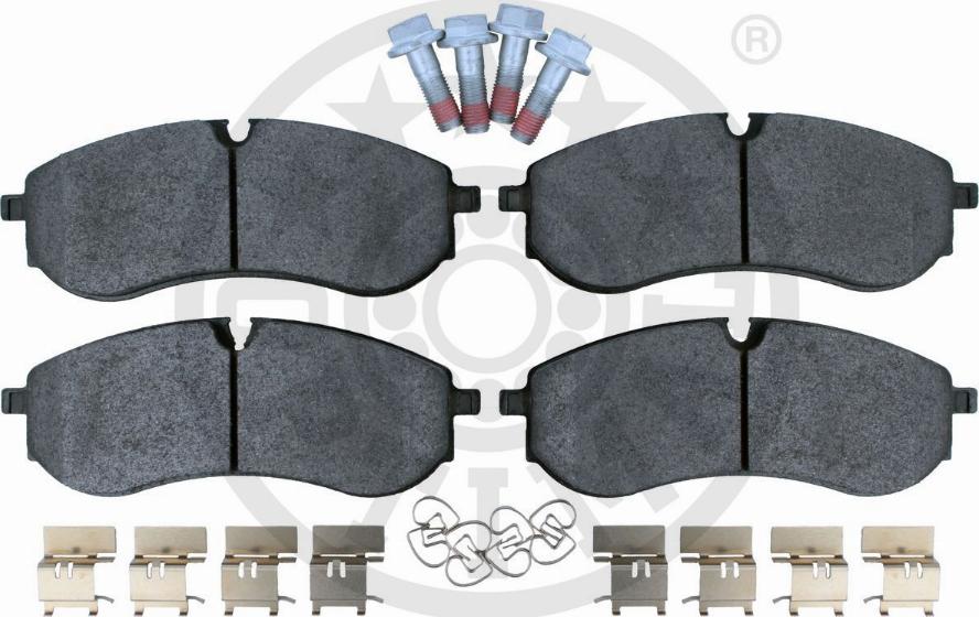 Optimal BP-12902 - Kit de plaquettes de frein, frein à disque cwaw.fr