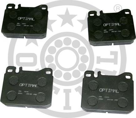 Optimal BP-12031 - Kit de plaquettes de frein, frein à disque cwaw.fr