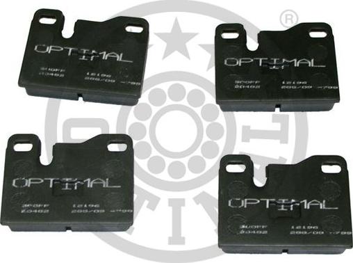 Optimal BP-12196 - Kit de plaquettes de frein, frein à disque cwaw.fr