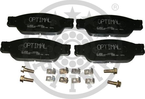 Optimal BP-12151 - Kit de plaquettes de frein, frein à disque cwaw.fr