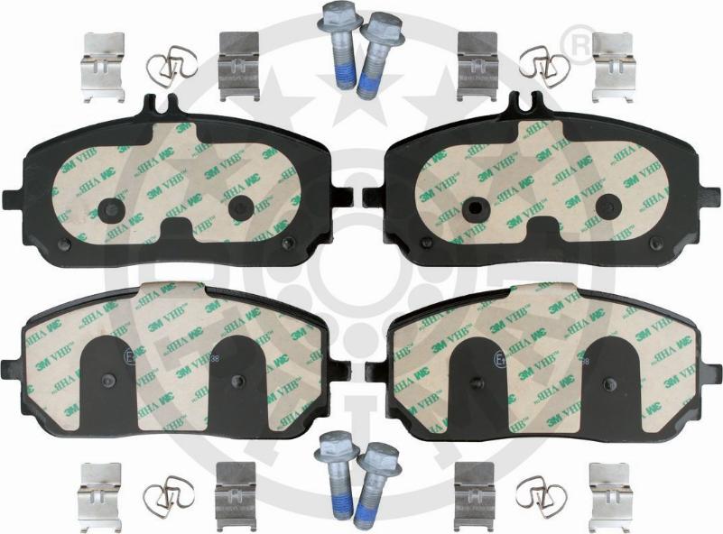 Optimal BP-12897 - Kit de plaquettes de frein, frein à disque cwaw.fr