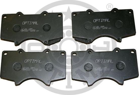 Optimal BP-12305 - Kit de plaquettes de frein, frein à disque cwaw.fr