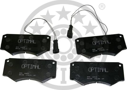 Optimal BP-12218 - Kit de plaquettes de frein, frein à disque cwaw.fr