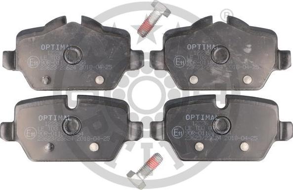 Optimal BP-12236 - Kit de plaquettes de frein, frein à disque cwaw.fr