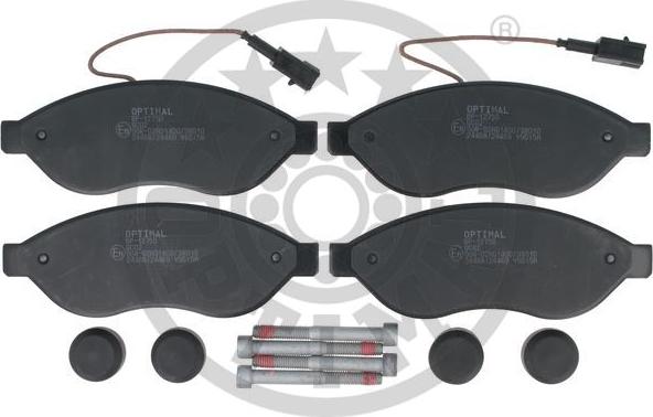 Optimal BP-12750 - Kit de plaquettes de frein, frein à disque cwaw.fr