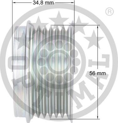 Optimal F5-1140 - Poulie, alternateur cwaw.fr