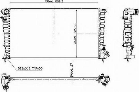 Ordonez 1020457809 - Radiateur, refroidissement du moteur cwaw.fr