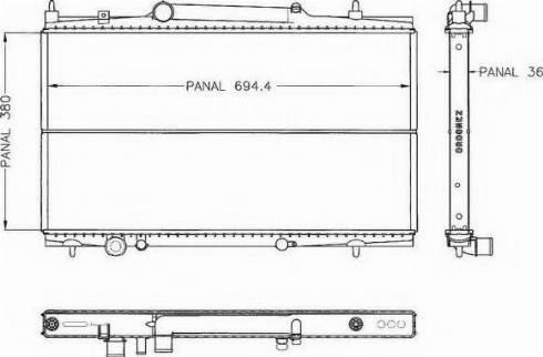 Ordonez 1020469810 - Radiateur, refroidissement du moteur cwaw.fr