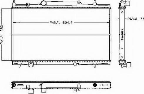 Ordonez 1020467810 - Radiateur, refroidissement du moteur cwaw.fr