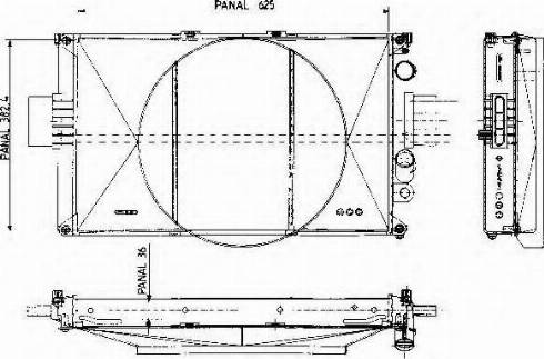 Ordonez 1020414809 - Radiateur, refroidissement du moteur cwaw.fr