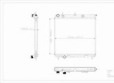 Ordonez 1020550815 - Radiateur, refroidissement du moteur cwaw.fr