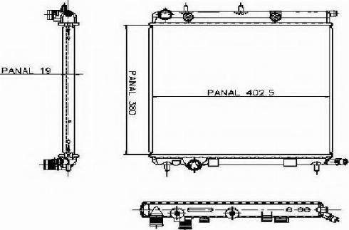 Ordonez 1020551815 - Radiateur, refroidissement du moteur cwaw.fr