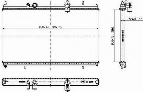 Ordonez 1020664810 - Radiateur, refroidissement du moteur cwaw.fr