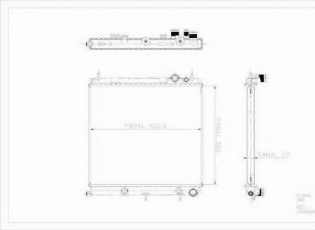 Ordonez 1020660815 - Radiateur, refroidissement du moteur cwaw.fr