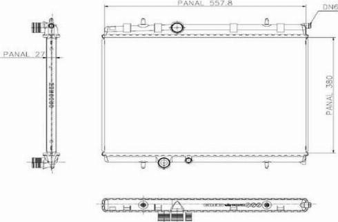 Ordonez 1020681815 - Radiateur, refroidissement du moteur cwaw.fr