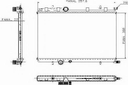 Ordonez 1020682815 - Radiateur, refroidissement du moteur cwaw.fr