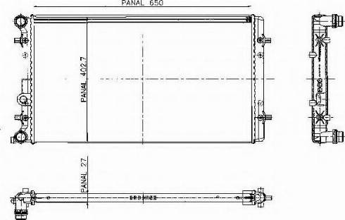 Ordonez 1020674809 - Radiateur, refroidissement du moteur cwaw.fr